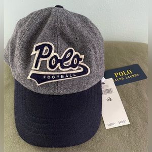 Polo Ralph Lauren Hat NEW w/Tags! Unisex, grey/navy.